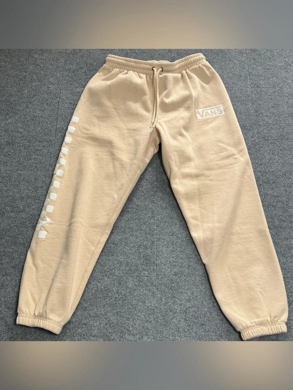 Vans Versa Tonal Checkerboard Hoodie Jogger Set Skater Sandcore Streetwear XS/S - Picture 9 of 14